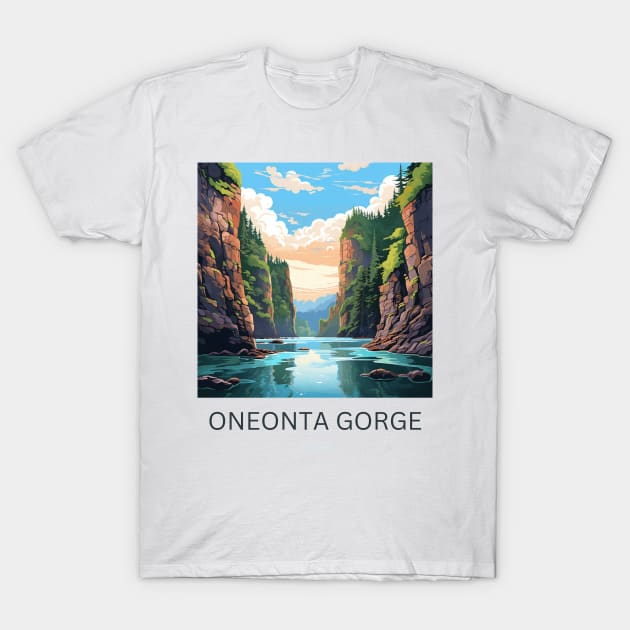 Oneonta Gorge, Oregon T-Shirt by andreipopescu